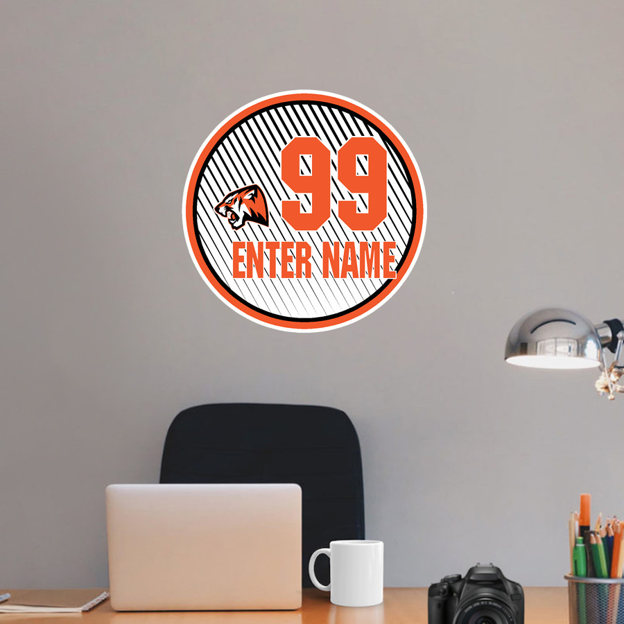 GRANITE FALLS HIGH SCHOOL TIGERS <span class="pdp-name-mascot">GRANITE FALLS TIGERS</span> Wall Decal - Ball With Customization