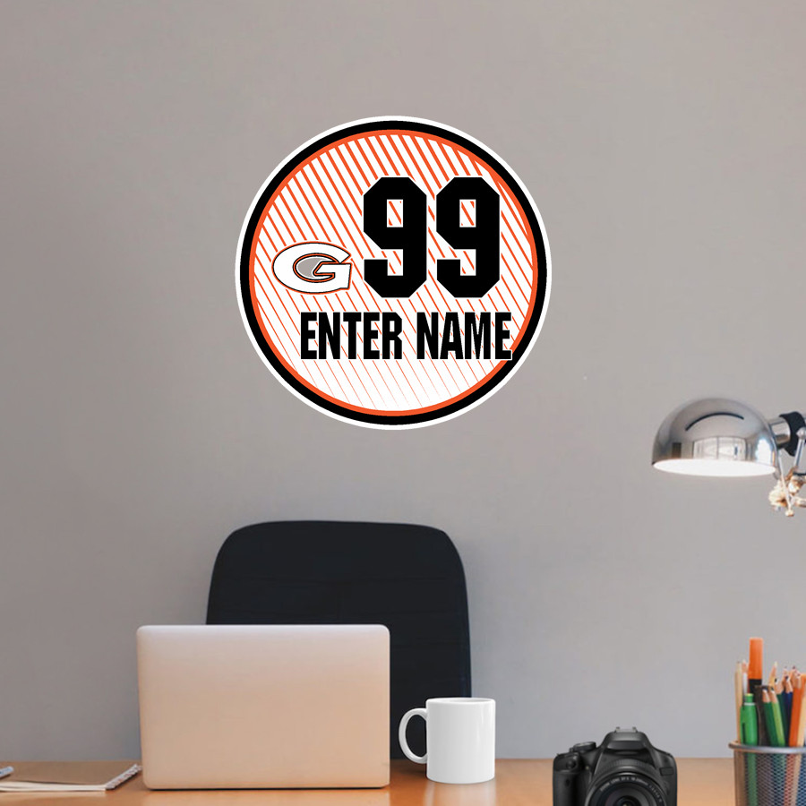 Gary Bobcats <span class="pdp-name-mascot">Gary Bobcats</span> Wall Decal - Ball With Customization