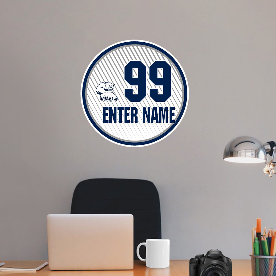 Marin Catholic Wildcats Wall Decal - Ball With Customization