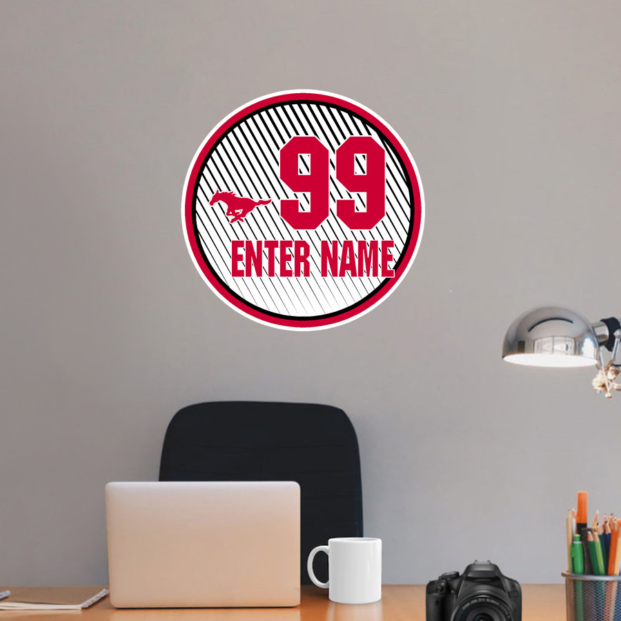 MUNSTER HIGH SCHOOL MUSTANGS <span class="pdp-name-mascot">MUNSTER MUSTANGS</span> Wall Decal - Ball With Customization