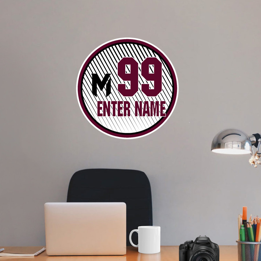 Mash Athletics <span class="pdp-name-mascot">Minnesota Mash Baseball Club</span> Wall Decal - Ball With Customization