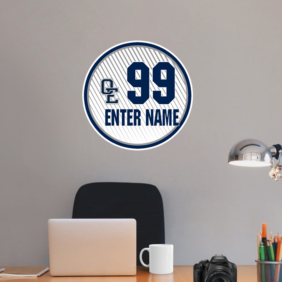 Oswego East Wolves Wall Decal - Ball With Customization