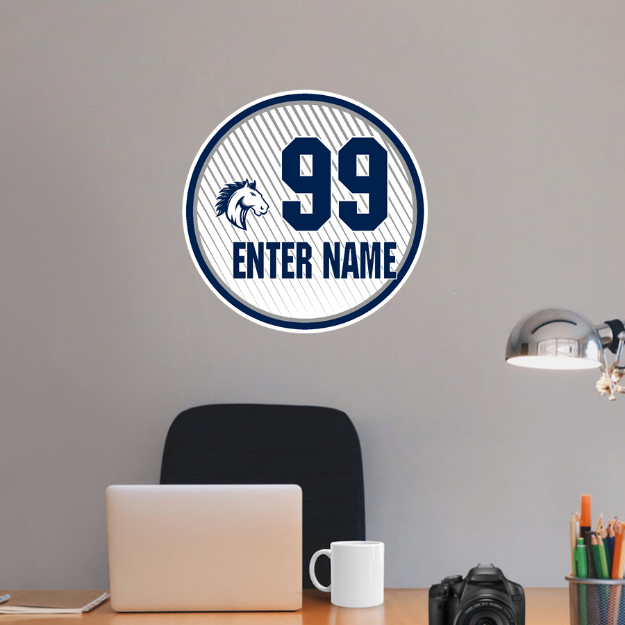 Grand Traverse Academy Mustangs <span class="pdp-name-mascot">Grand Traverse Academy Mustangs</span> Wall Decal - Ball With Customization