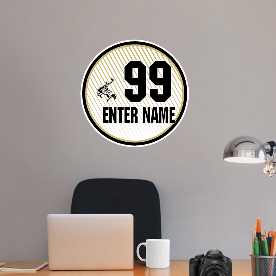 WOODSON HIGH SCHOOL COWBOYS <span class="pdp-name-mascot">WOODSON COWBOYS</span> Wall Decal - Ball With Customization
