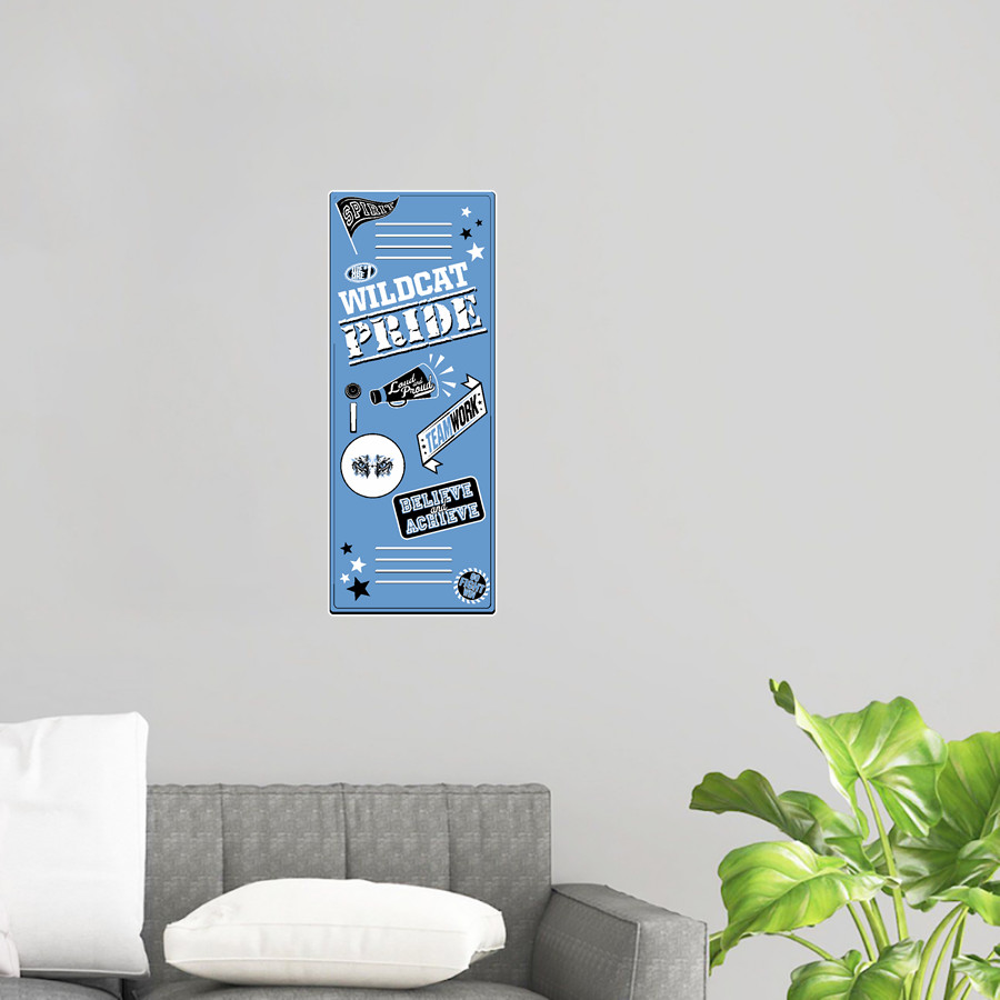 Cedar Bluffs Wildcats <span class="pdp-name-mascot">Cedar Bluffs Wildcats</span> Wall Decal - Locker