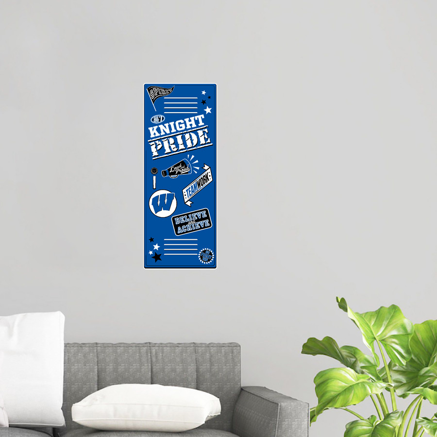 WINDSOR ACADEMY KNIGHTS <span class="pdp-name-mascot">WINDSOR ACADEMY KNIGHTS</span> Wall Decal - Locker