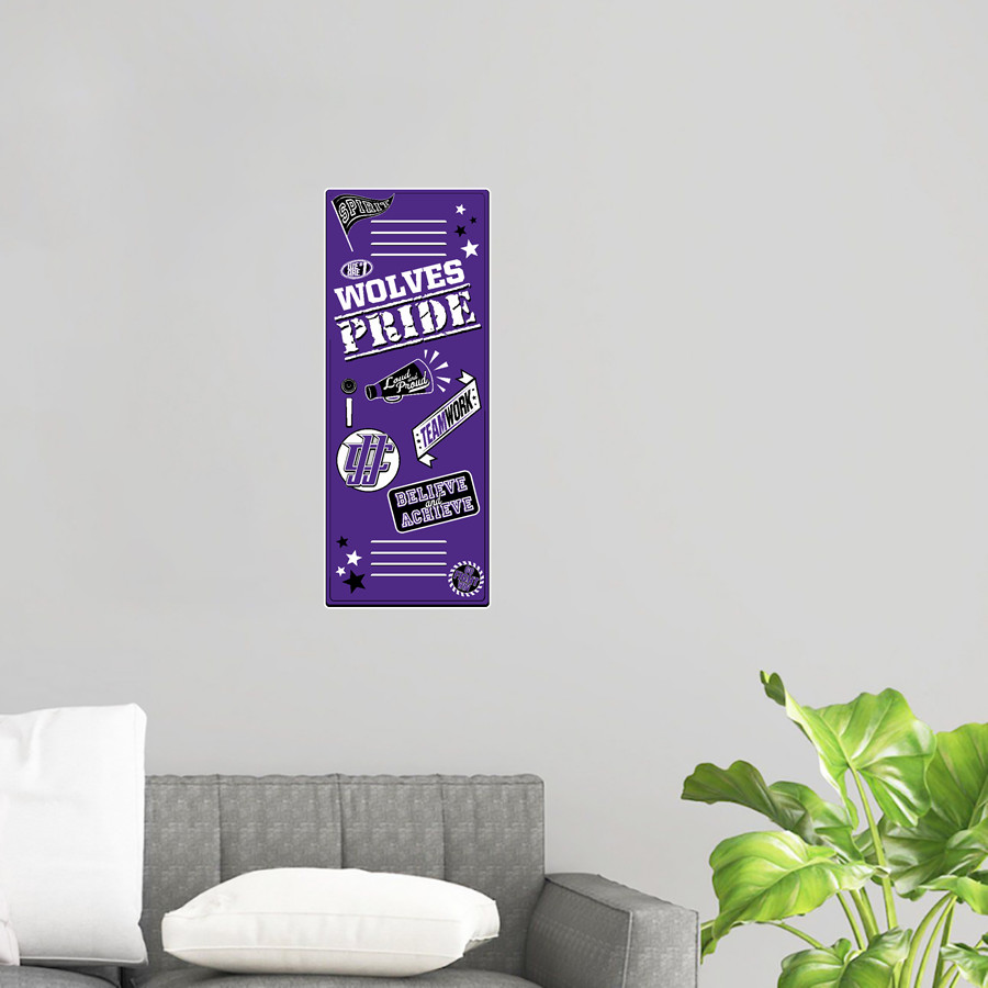 JJC Wolves <span class="pdp-name-mascot">JJC Wolves</span> Wall Decal - Locker