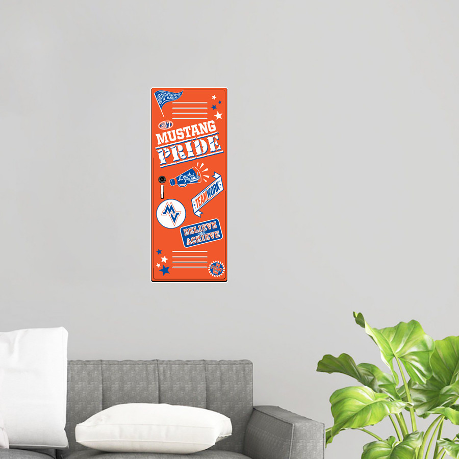 MIDLAND VALLEY HIGH SCHOOL MUSTANGS <span class="pdp-name-mascot">MIDLAND VALLEY MUSTANGS</span> Wall Decal - Locker