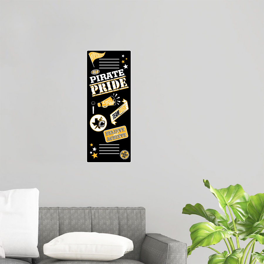CRANDALL HIGH SCHOOL PIRATES <span class="pdp-name-mascot">CRANDALL PIRATES</span> Wall Decal - Locker