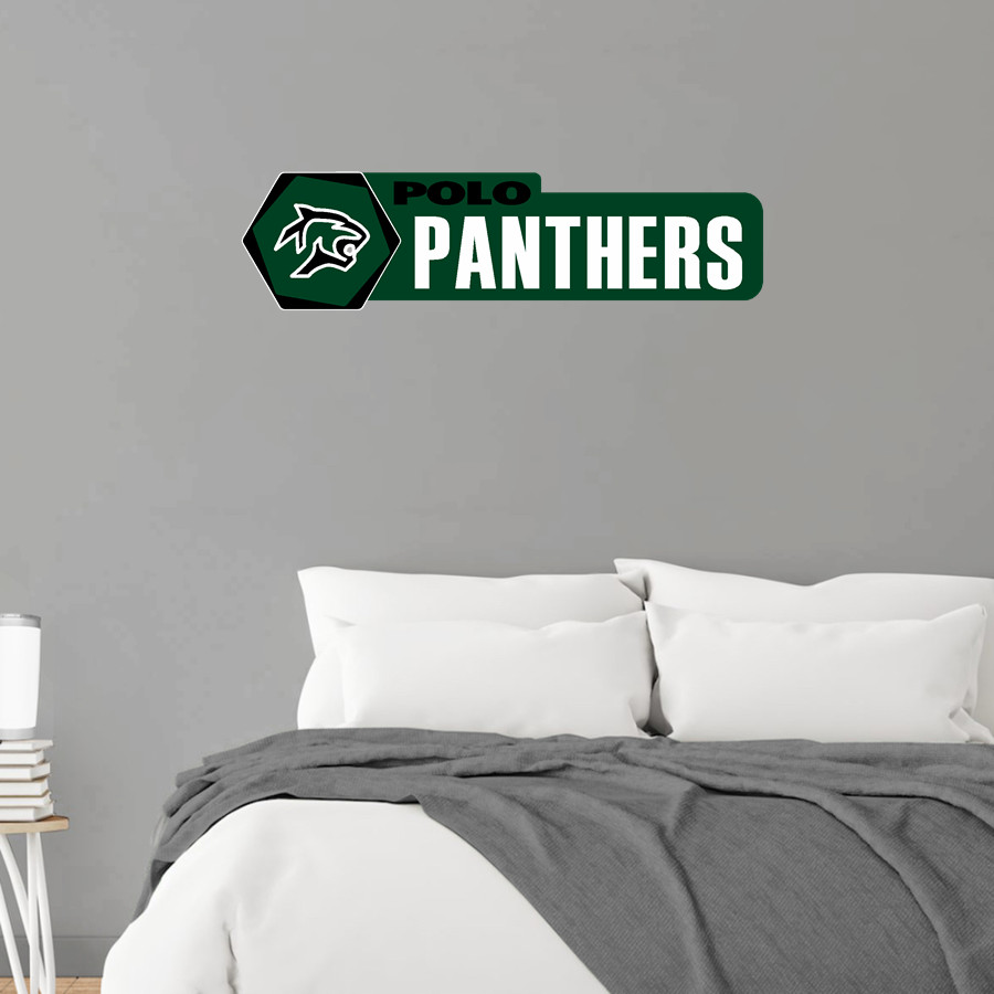 POLO HIGH SCHOOL PANTHERS <span class="pdp-name-mascot">POLO PANTHERS</span> Wall Decal - Headliner
