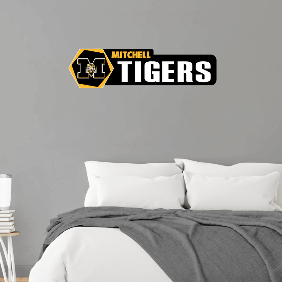 MITCHELL HIGH SCHOOL TIGERS <span class="pdp-name-mascot">MITCHELL TIGERS</span> Wall Decal - Headliner