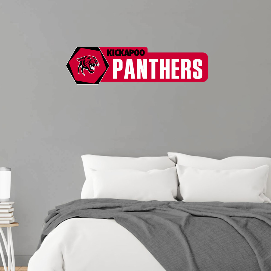 KICKAPOO HIGH SCHOOL PANTHERS Wall Decal - Headliner