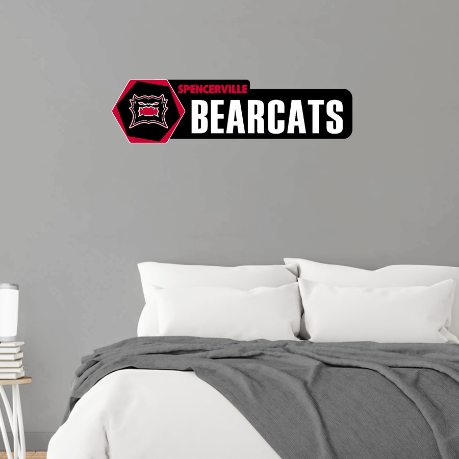 SPENCERVILLE HIGH SCHOOL BEARCATS <span class="pdp-name-mascot">SPENCERVILLE BEARCATS</span> Wall Decal - Headliner