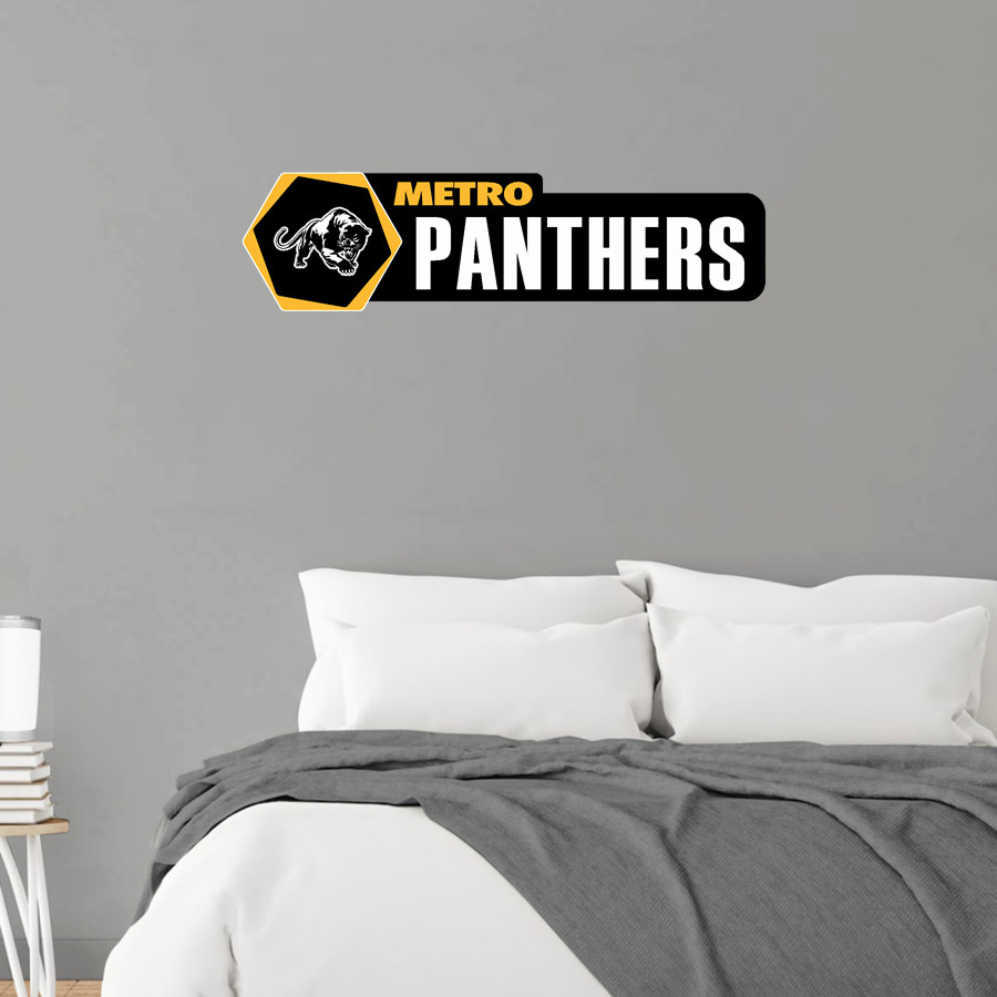 METRO ACADEMIC & CLASSICAL HIGH SCHOOL Online Store <span class="pdp-name-mascot">METRO ACADEMY & CLASSICAL METRO PANTHERS</span> Wall Decal - Headliner