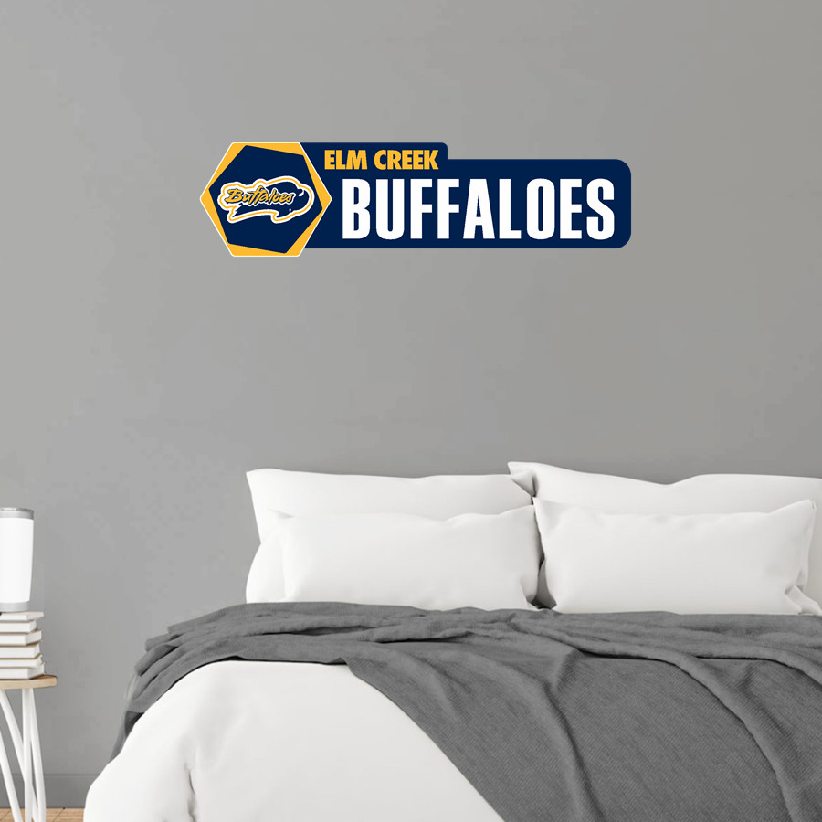 Elm Creek Buffaloes <span class="pdp-name-mascot">Elm Creek Buffaloes</span> Wall Decal - Headliner
