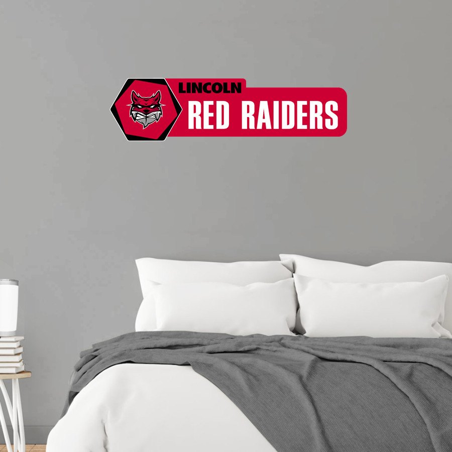 LINCOLN HIGH SCHOOL RED RAIDERS Wall Decal - Headliner