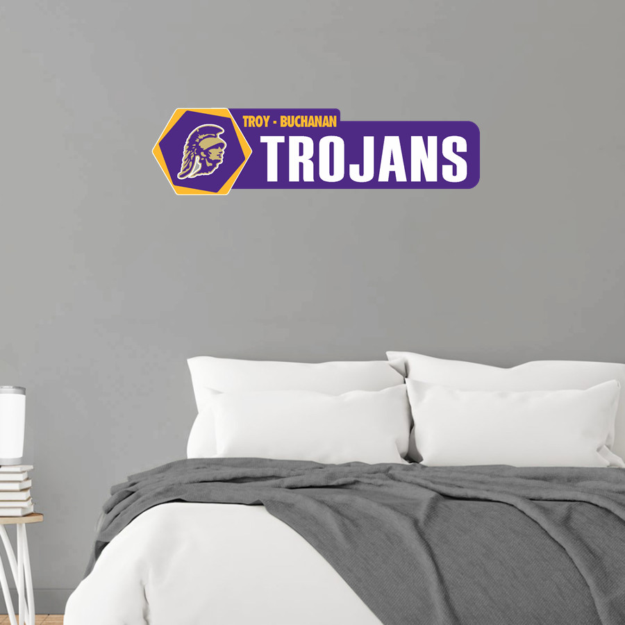 TROY-BUCHANAN HIGH SCHOOL TROJANS <span class="pdp-name-mascot">TROY - BUCHANAN TROJANS</span> Wall Decal - Headliner