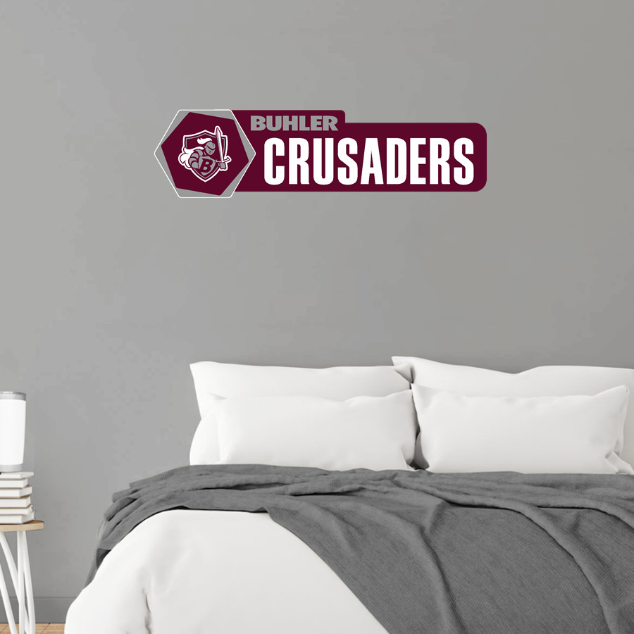 Buhler High School Crusaders Online Store <span class="pdp-name-mascot">Buhler Crusaders</span> Wall Decal - Headliner