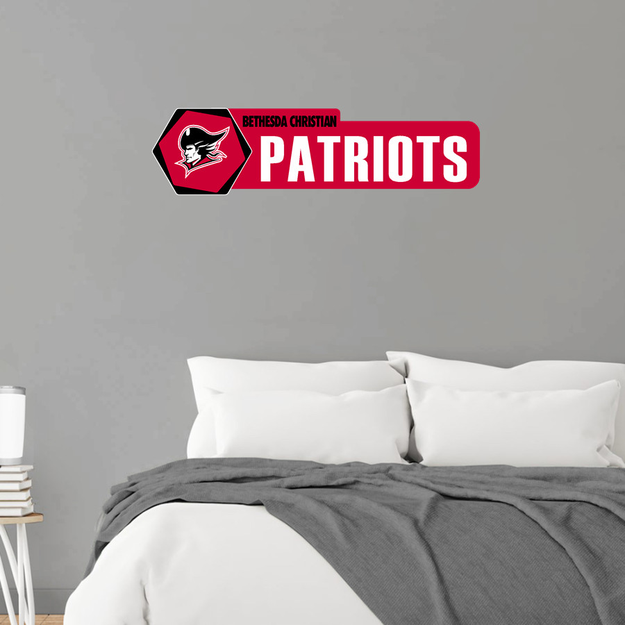 BETHESDA CHRISTIAN HIGH SCHOOL PATRIOTS Wall Decal - Headliner