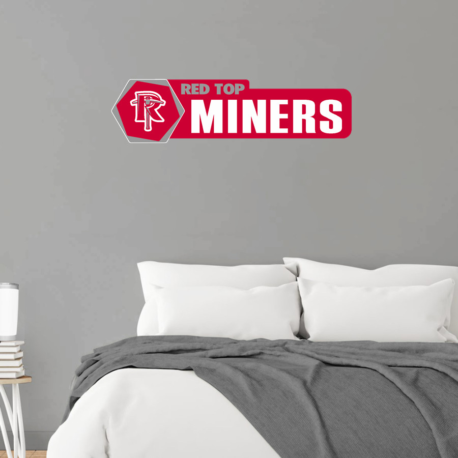 Red Top Miners Wall Decal - Headliner