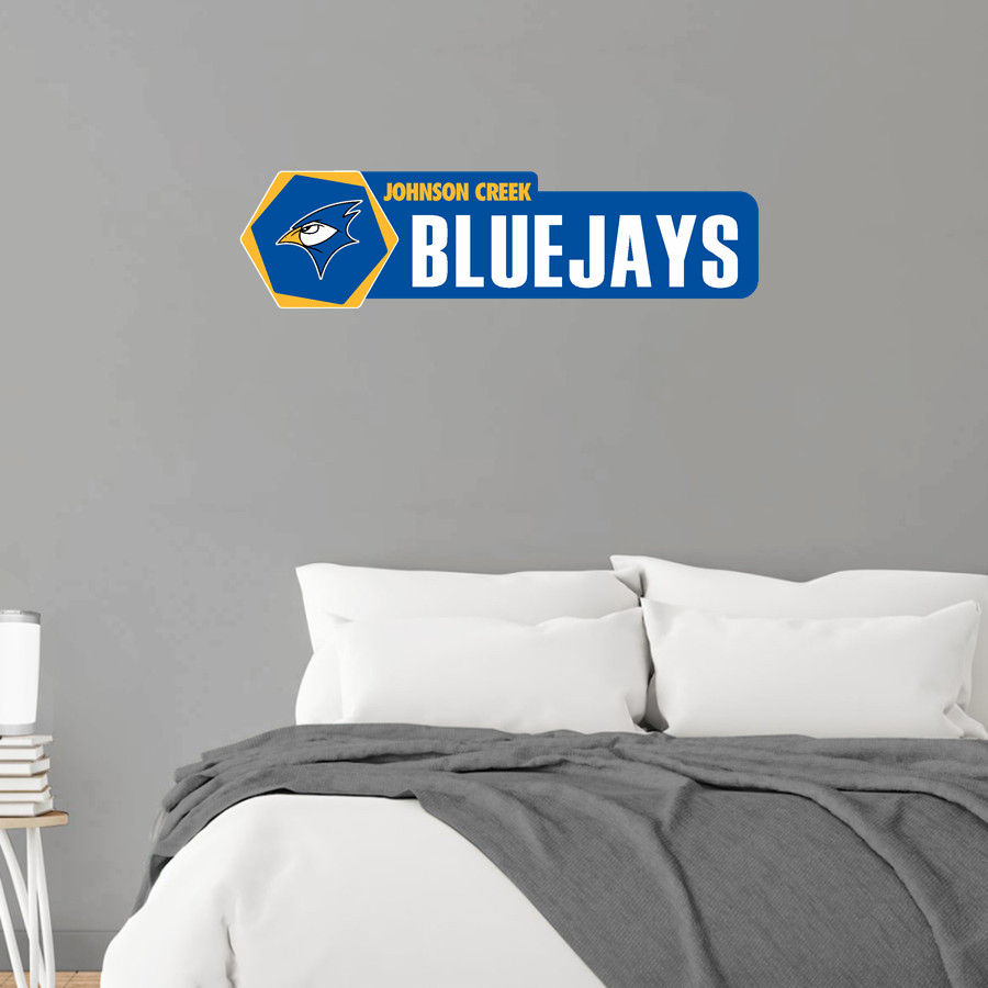 Johnson Creek BlueJays <span class="pdp-name-mascot">Johnson Creek Blue Jays</span> Wall Decal - Headliner