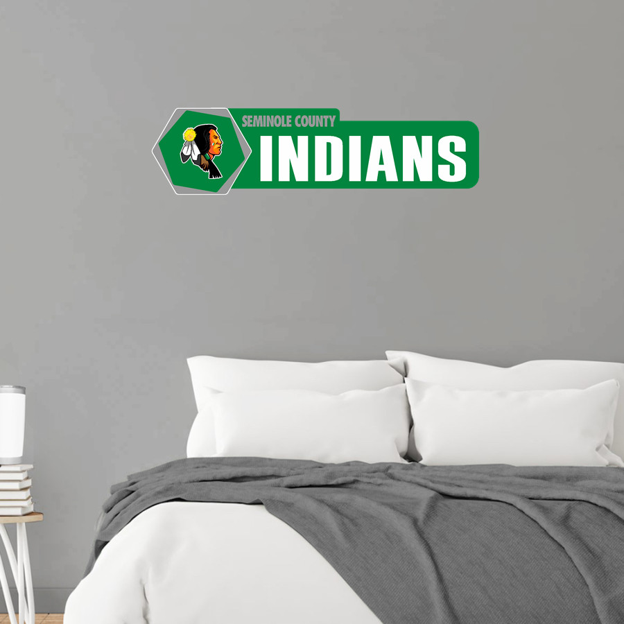 SEMINOLE COUNTY HIGH SCHOOL INDIANS <span class="pdp-name-mascot">SEMINOLE COUNTY INDIANS</span> Wall Decal - Headliner