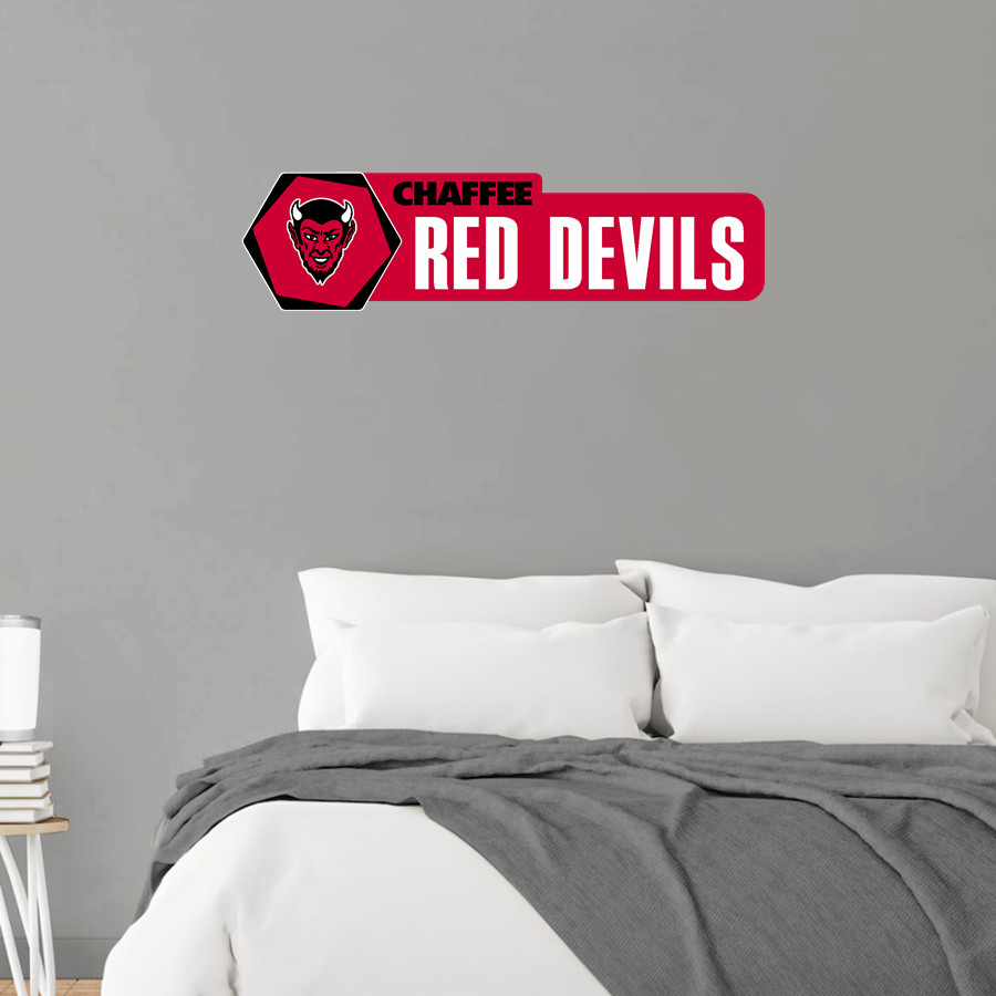 Chaffee Red Devils Wall Decal - Headliner