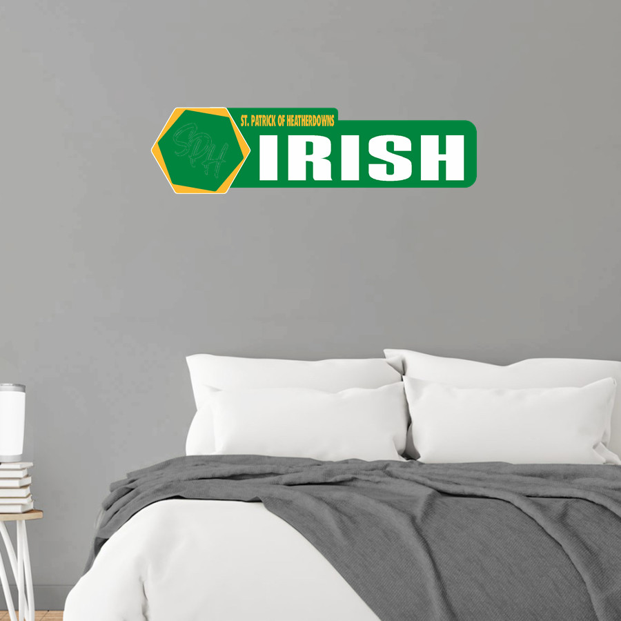 St. Patrick of Heatherdowns Irish <span class="pdp-name-mascot">St. Patrick of Heatherdowns Irish</span> Wall Decal - Headliner