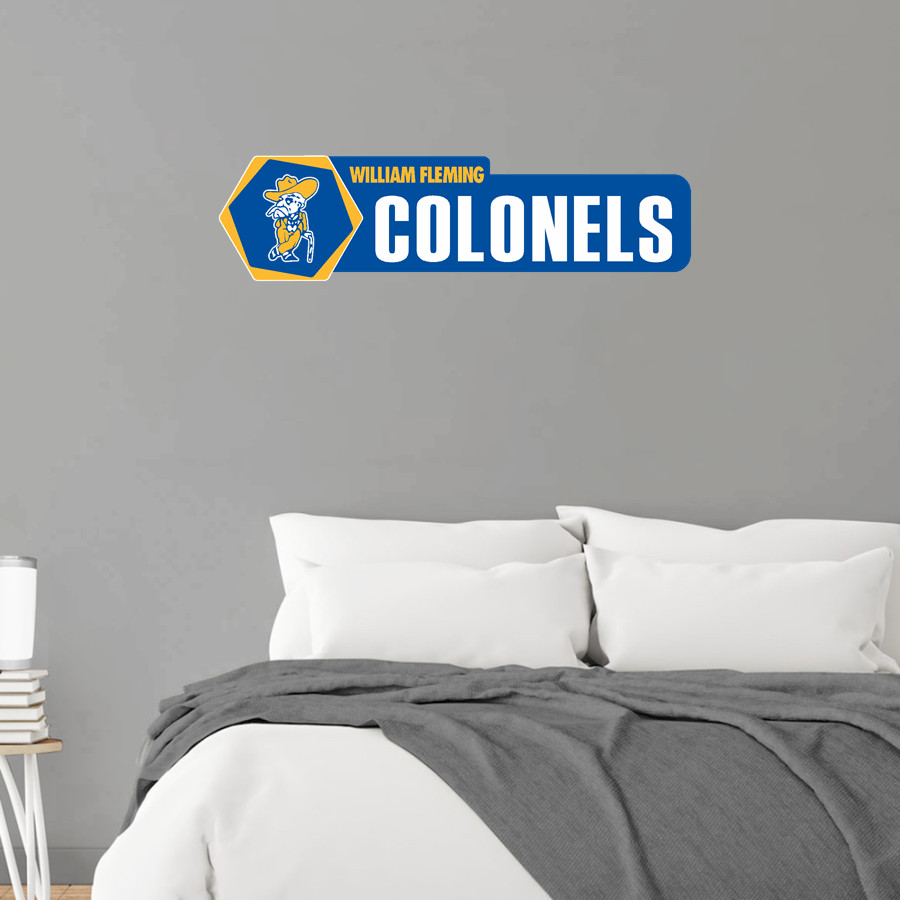 WILLIAM FLEMING HIGH SCHOOL COLONELS <span class="pdp-name-mascot">WILLIAM FLEMING COLONELS</span> Wall Decal - Headliner