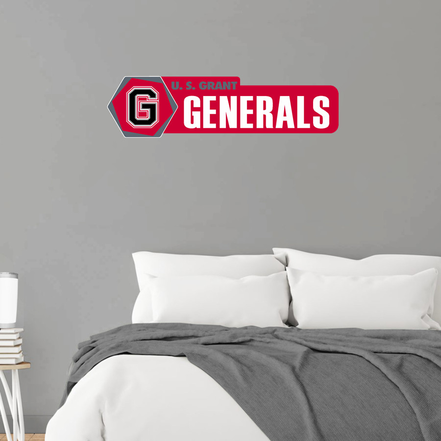 U. S. GRANT HIGH SCHOOL GENERALS Wall Decal - Headliner