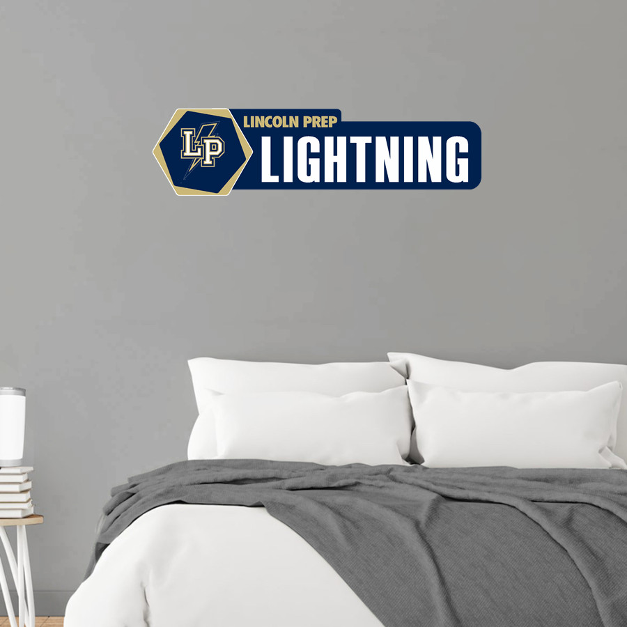 Lincoln Prep Academy Lightning Wall Decal - Headliner