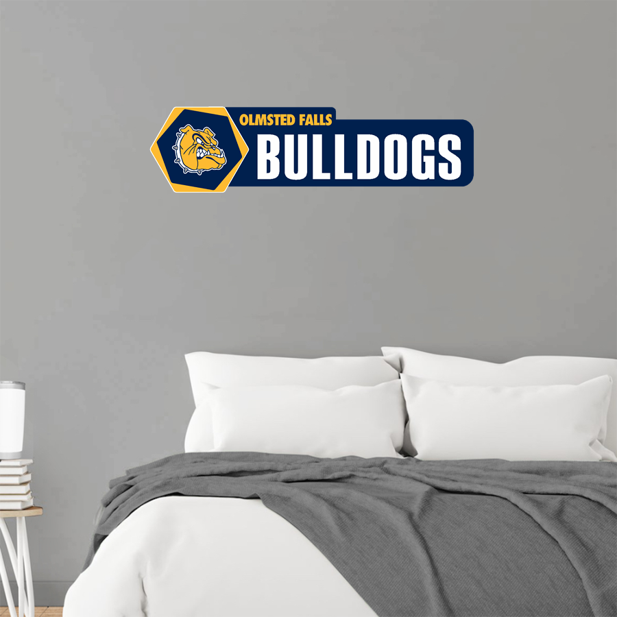 OLMSTED FALLS HIGH SCHOOL BULLDOGS <span class="pdp-name-mascot">OLMSTED FALLS BULLDOGS</span> Wall Decal - Headliner