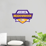 MEADOWBROOK ACADEMY MUSTANGS Wall Decal - Spirit Crest Front Thumbnail