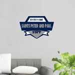 Saints Peter and Paul Sabres Wall Decal - Spirit Crest Front Thumbnail