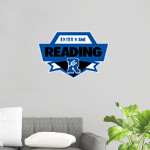 READING SENIOR HIGH SCHOOL BLUE DEVILS Wall Decal - Spirit Crest Front Thumbnail