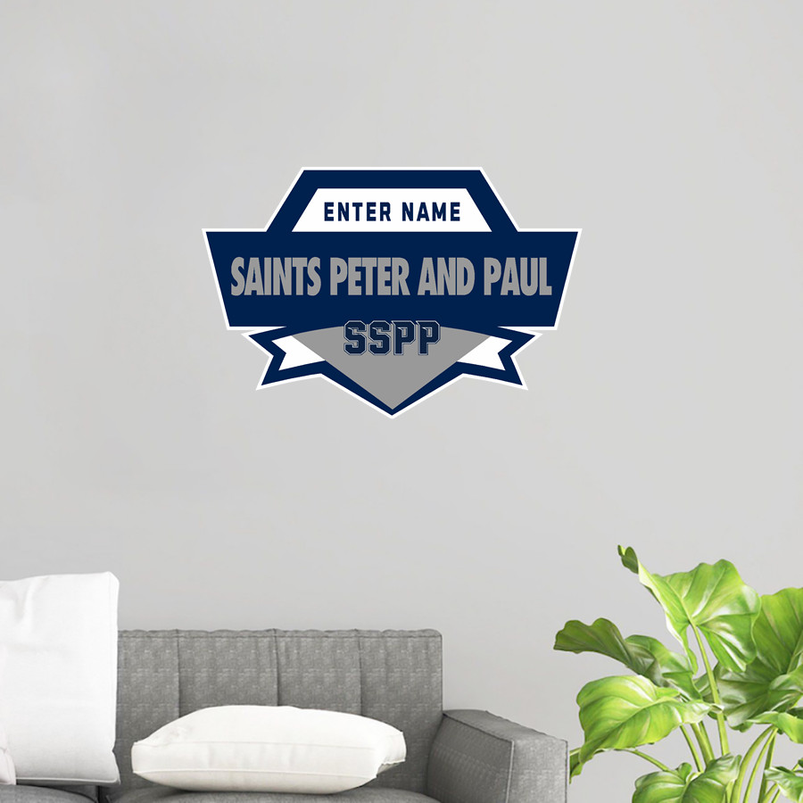 Saints Peter and Paul Sabres Wall Decal - Spirit Crest