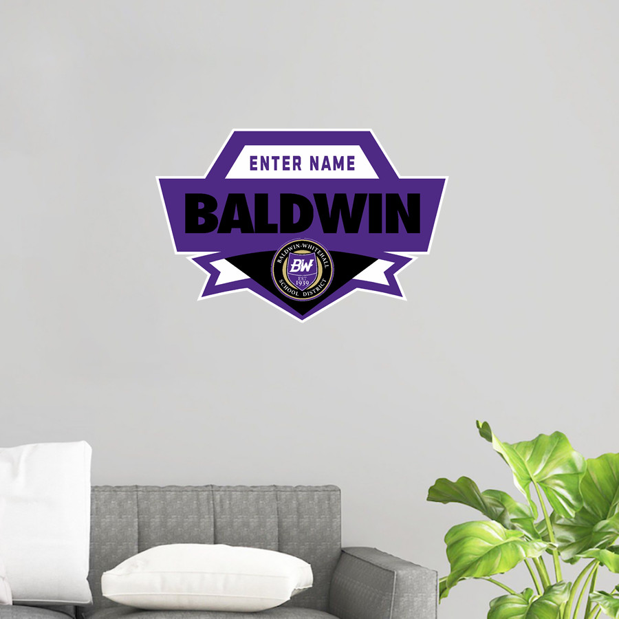 Baldwin High School Fighting Highlanders Wall Decal - Spirit Crest