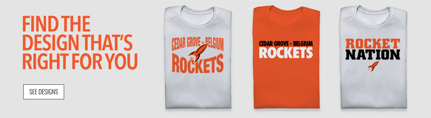 CEDAR GROVE-BELGIUM HIGH SCHOOL ROCKETS Find the Design That's Right For You - Single Banner