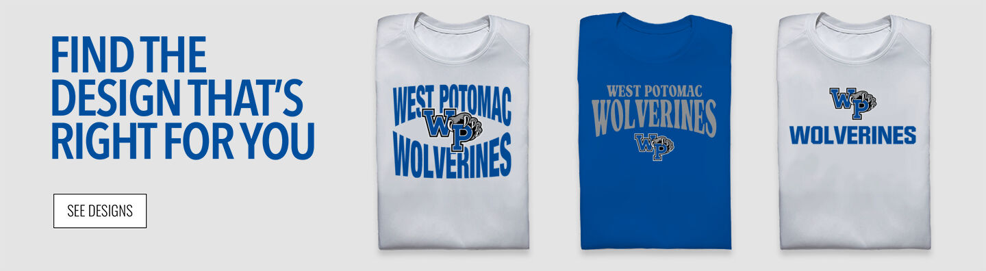 WEST POTOMAC HIGH SCHOOL WOLVERINES Find the Design That's Right For You - Single Banner