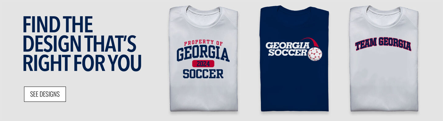 The Official Online Store of Georgia Soccer Find Your Design Banner