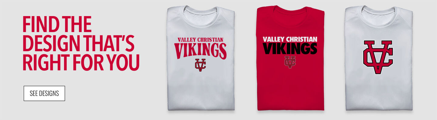 Valley Christian Vikings Find the Design That's Right For You - Single Banner