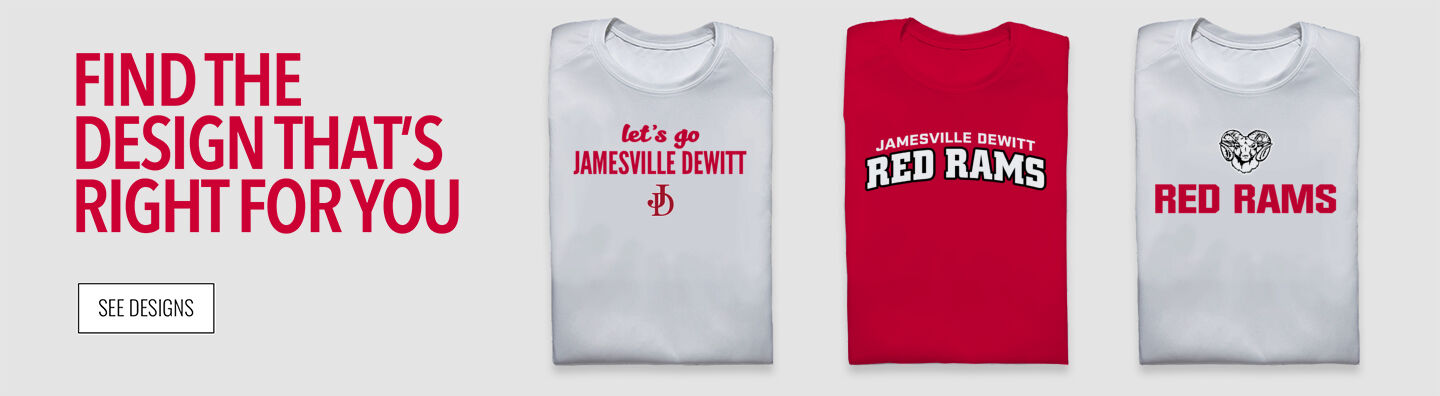 Jamesville DeWitt Red Rams Find the Design That's Right For You - Single Banner