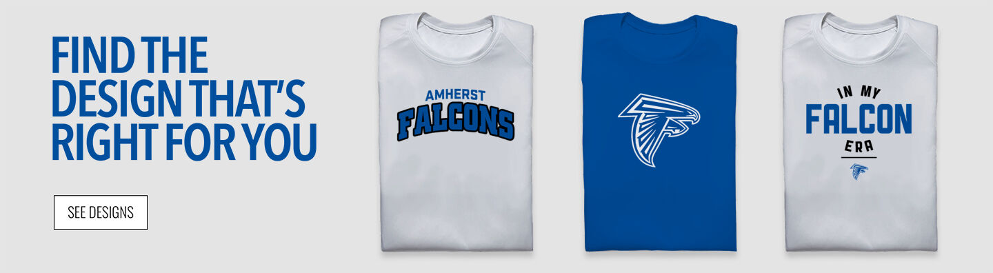 AMHERST HIGH SCHOOL FALCONS Find Your Design Banner