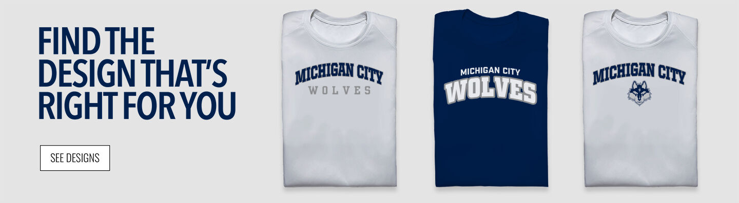 Michigan City Wolves Find the Design That's Right For You - Single Banner