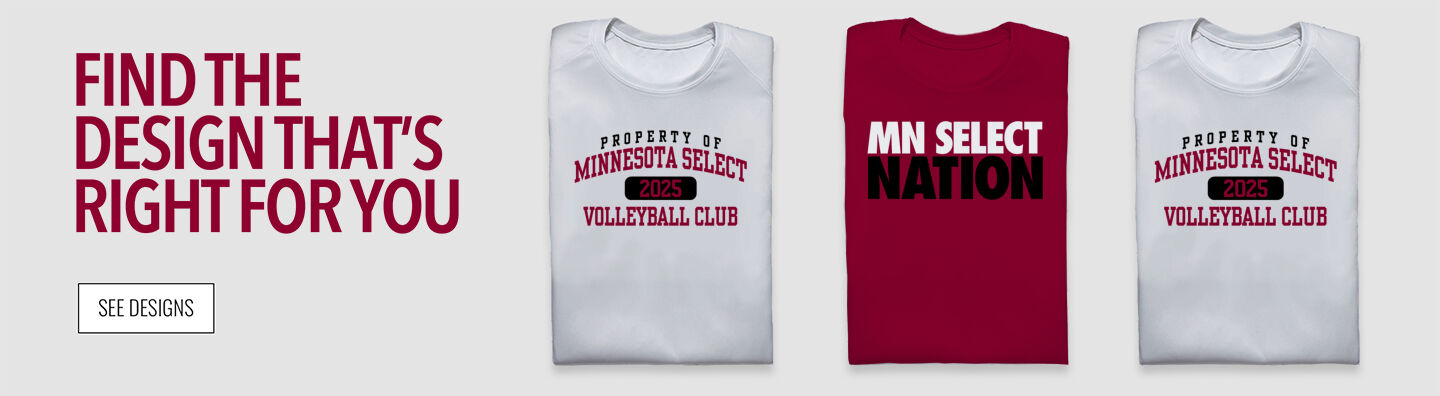 MN Select Volleyball Club Find the Design That's Right For You - Single Banner