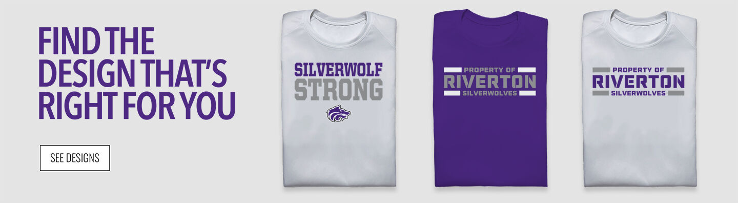RIVERTON HIGH SCHOOL SILVERWOLVES Find the Design That's Right For You - Single Banner