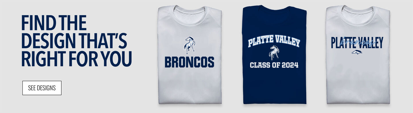 Platte Valley Broncos Find the Design That's Right For You - Single Banner