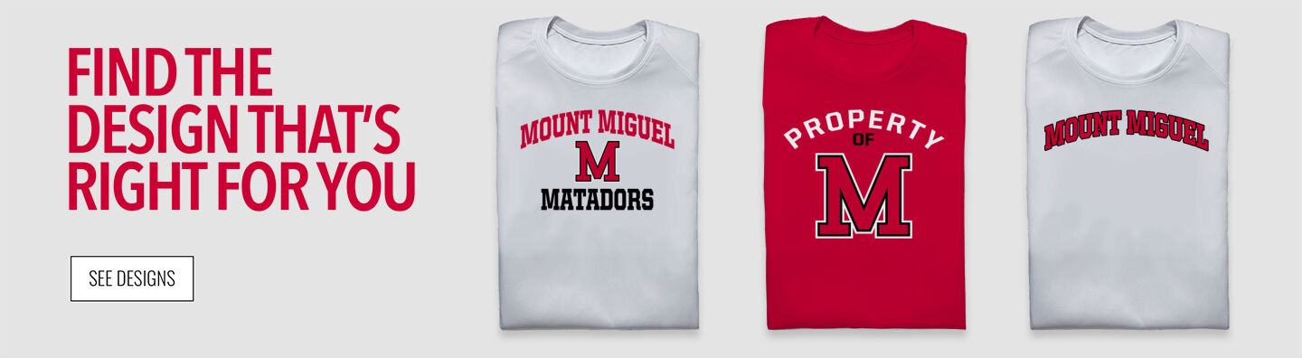 Mount Miguel Matadors Find the Design That's Right For You - Single Banner