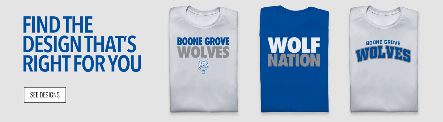 Boone Grove Wolves Find the Design That's Right For You - Single Banner