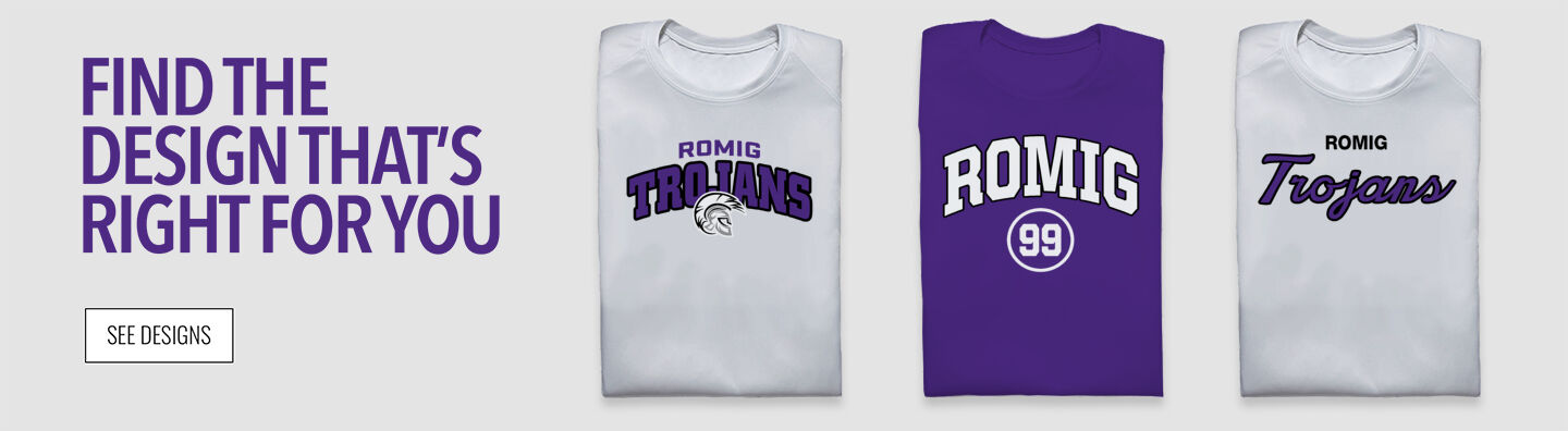 Romig Trojans Find the Design That's Right For You - Single Banner